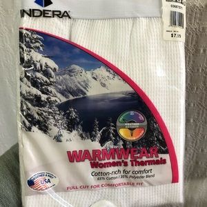 NEW Indera Warmwear Womens Thermals Small